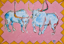 Load image into Gallery viewer, Two Toros Blue (Original)
