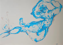 Load image into Gallery viewer, Ballet Dancer Blue (Original)
