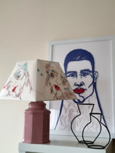 Load image into Gallery viewer, Pyramid Lampshade-Boys with Red Lips #2
