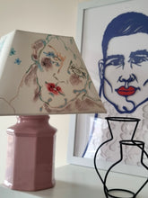 Load image into Gallery viewer, Pyramid Lampshade-Boys with Red Lips #2
